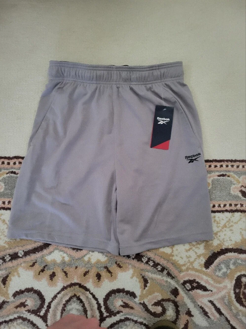 Reebok Men’s Gray Athletic Shorts New With Tags